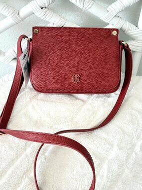 Tommy Hilfiger Luanne II Flap Crossbody Small Bag Chili Red NWT